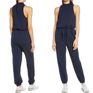 NEW Sweaty Betty Kaya Sleeveless Jumpsuit in Navy Blue